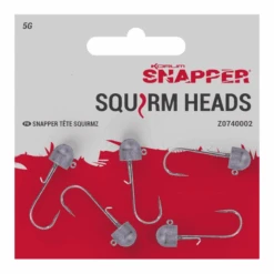 Korum Snapper Squirm Heads -Visuitrusting Korum Squirm Heads