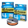 Shimano Kairiki 4 Gevlochten Lijn Hi-Vis Orange 150m